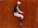 A Jockey Study For Hethersett Races by Sir Alfred James Munnings